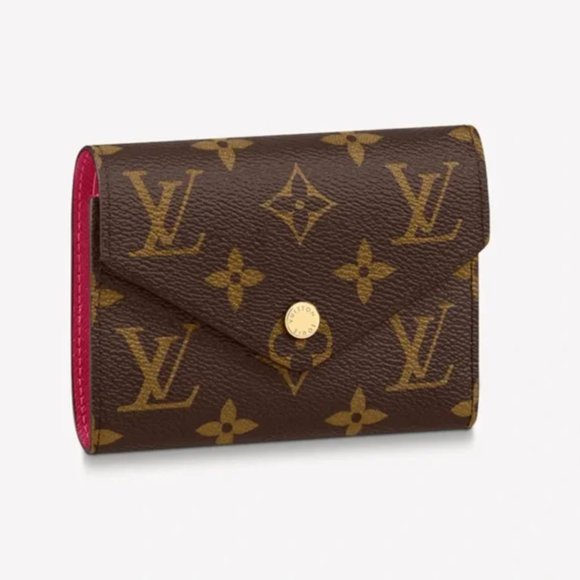 Louis Vuitton Victorine Monogram Wallet Rare Fushia Pink Interior- New With Tags - Picture 3 of 15